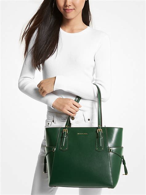 michael michael kors voyager north south leather tote|michael kors voyager tote sale.